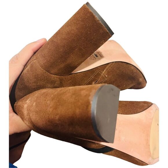 NWOT-A and D Daughter Swede high heel boots size 9 - Picture 3 of 8